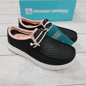 Reef Black and Pink Women's Shoes